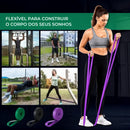 Kit 3 Band Elástico Borracha Lbs Progressiva -  Pilates, Yoga, Crossfit e Funcional
