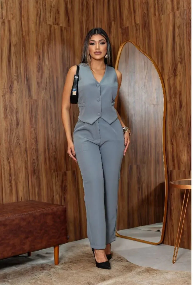 Conjunto Alfaiataria Luxo — Elegância Impecável Para Todas as Ocasiões