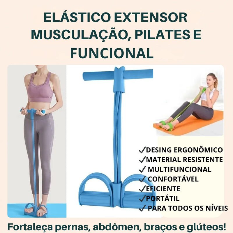 Elástico Extensor Para Atividades e Exercícios Físicos  – Prático, Eficiente e Portátil