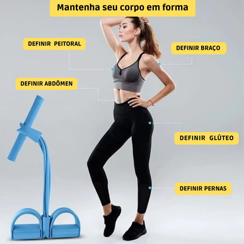 Elástico Extensor Para Atividades e Exercícios Físicos  – Prático, Eficiente e Portátil