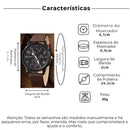 Kit Relógio + 4 Pulseiras Masculinas - Presente Completo para o Dia dos Pais