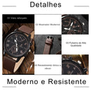 Kit Relógio + 4 Pulseiras Masculinas - Presente Completo para o Dia dos Pais