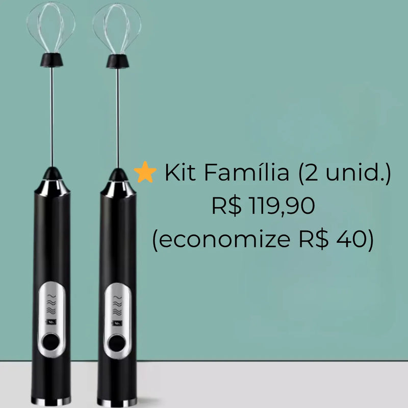 Mini Mixer Elétrico Facilito Express – Agite, Misture e Pronto em Segundos!