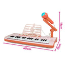 Teclado Musical Infantil Eletrônico com Microfone  -  Diversão e Aprendizagem Garantida
