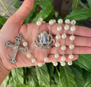 Terço Nossa Senhora Aparecida com Pérolas - Fé e Devoção em Suas Mãos