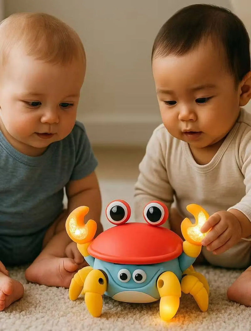 Brinquedo Carangueijo Fujão – Diversão Inteligente para Bebês e Crianças