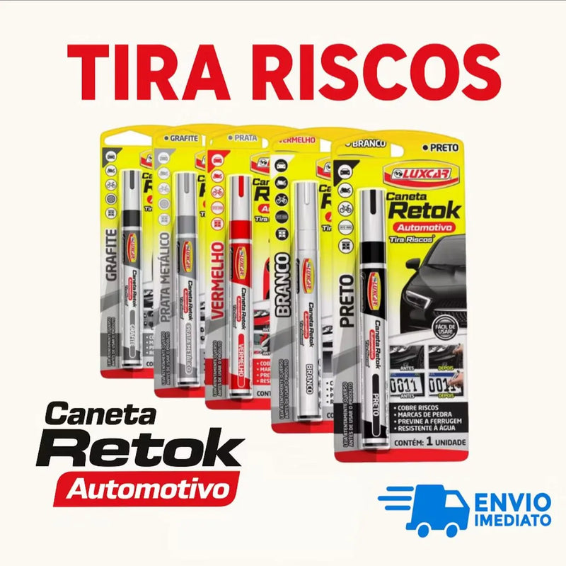 Caneta Reparadora de Riscos Automotivos – Retoque Rápido e Permanente para Seu Carro e Moto
