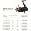 Carretilha de Pesca Bellings EK Série 1000 a 7000 – Potência, Precisão e Resistência Profissional