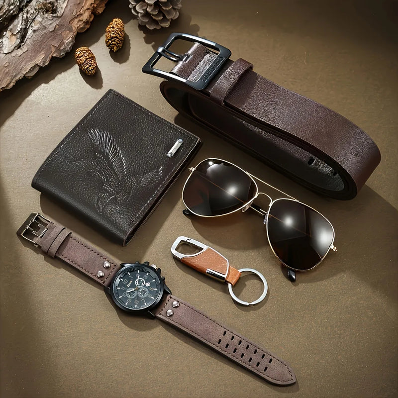 Kit Presente de Luxo Masculino 6 em 1 – O Presente Perfeito para o Dia dos Pais