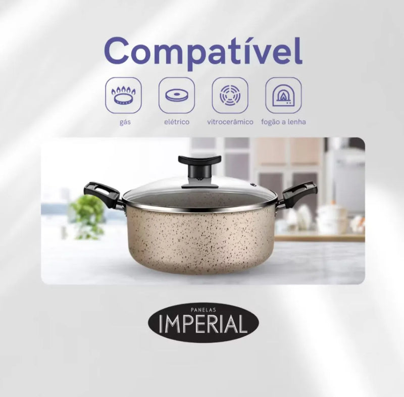 Jogo de Panelas 8 peças Teflon Antiaderente  - Design Moderno e Praticidade na Cozinha