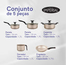 Jogo de Panelas 8 peças Teflon Antiaderente  - Design Moderno e Praticidade na Cozinha