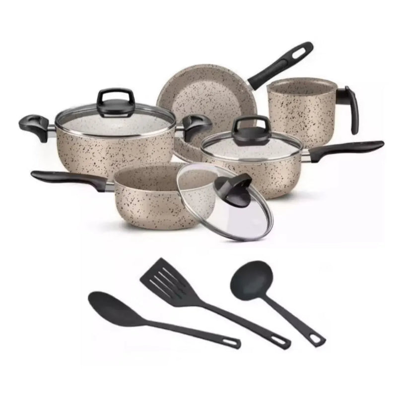 Jogo de Panelas 8 peças Teflon Antiaderente  - Design Moderno e Praticidade na Cozinha