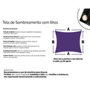 Tela de Sombreamento 80% com Ilhós – Proteção Solar Profissional