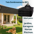 Tela de Sombreamento 80% com Ilhós – Proteção Solar Profissional